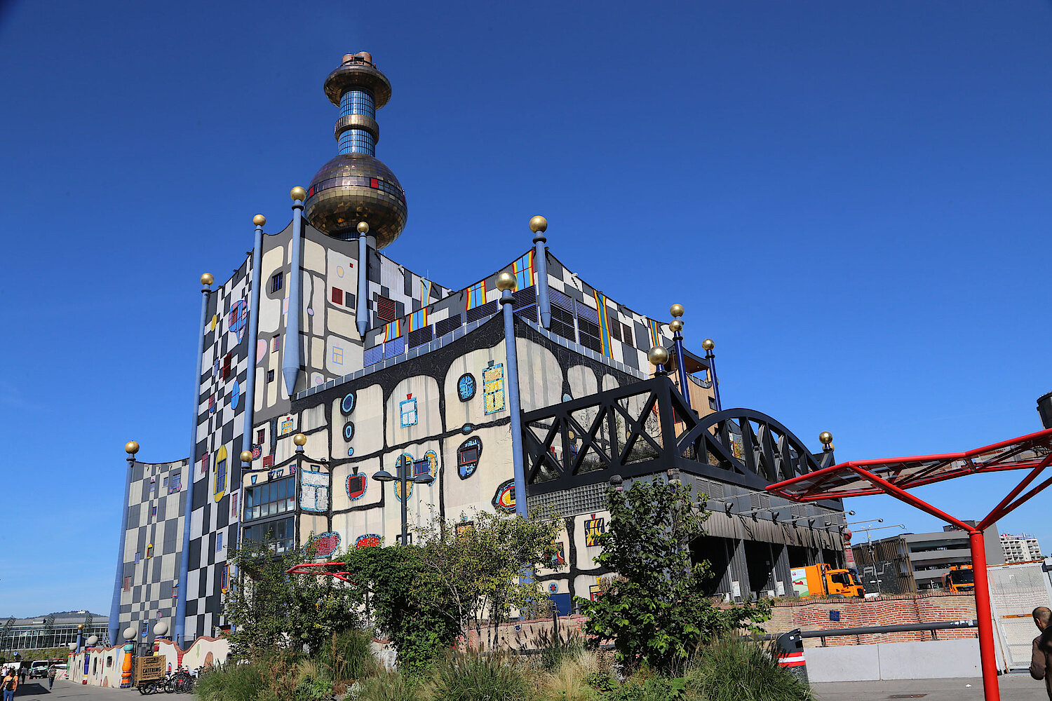 Foto der Müllverbrennungsanlage Spittelau, Wien